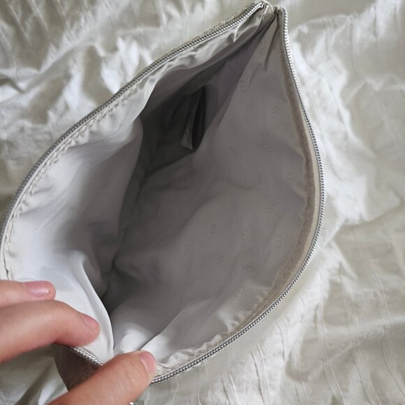 New Dior Beauty Forever Glow Max Cosmetic Pouch - White w/ Silver-toned Hardware - Picture 5 of 8